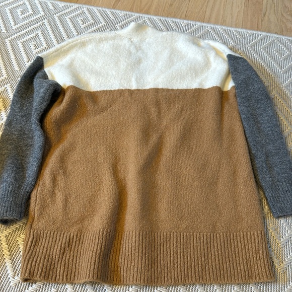 Madewell Allston Double-Button Cardigan Sweater in Colorblock *NWT - Picture 9 of 9